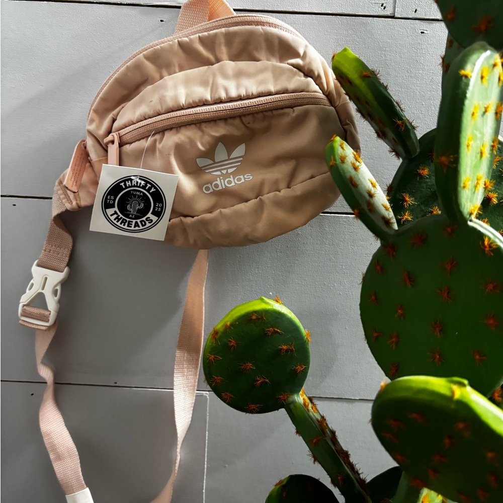 Adidas Tan Canvas Waist Bag Practical Design